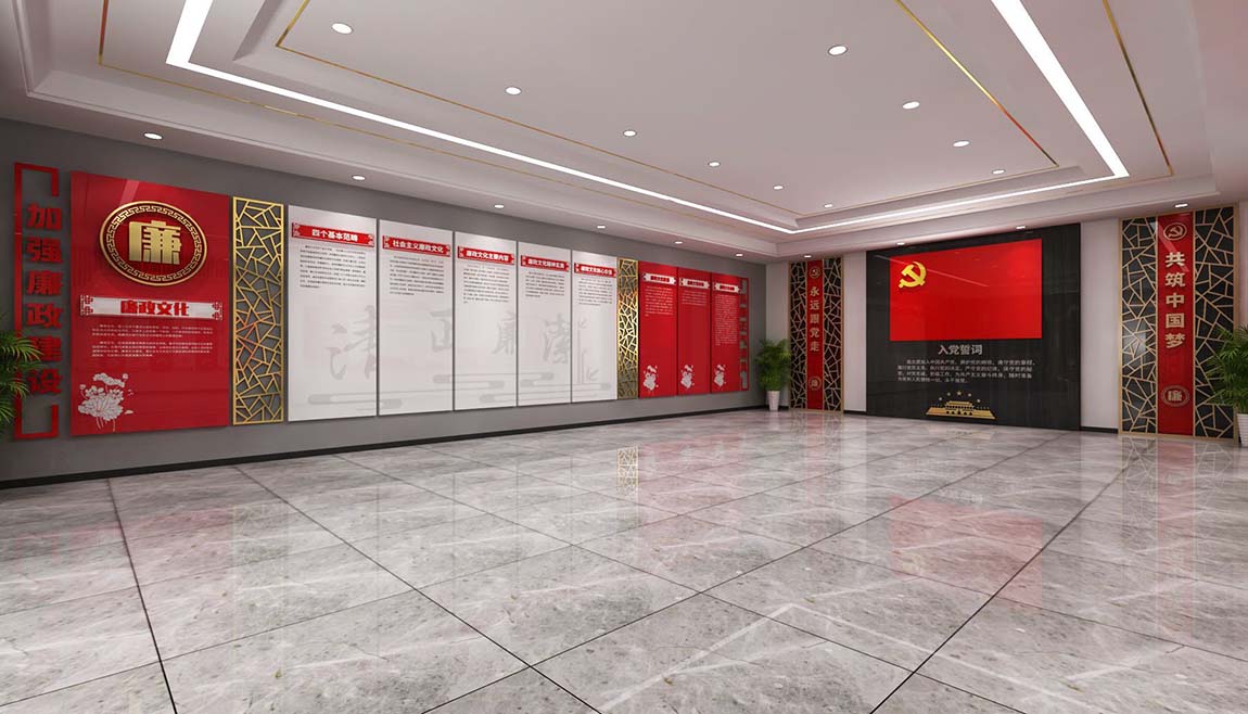 全套中式廉政文化教育馆展厅设计(图5)