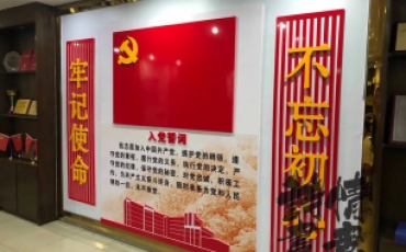 驻深办事处党员活动室党建文化墙