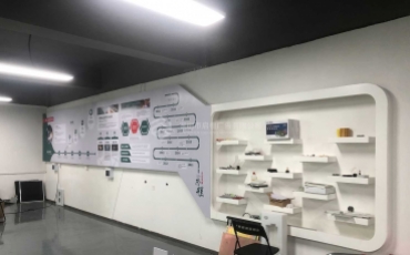 一零六四激光技术有限公司文化墙上墙案例效果图片